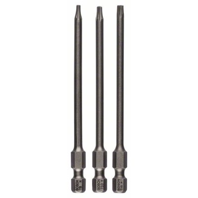 Produktbild von Bosch - Schrauberbit-Set Extra-Hart, 3-teilig, T8, T10, T15, 89 mm (2607001759)