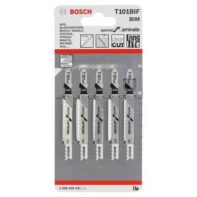 Produktbild von Bosch - Stichsägeblatt T 101 BIF, 5er-Pack (2608636431)