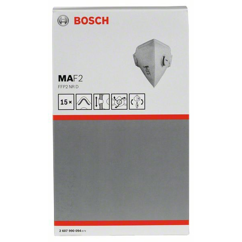 Bosch Feinstaubmaske MA F2, EN 149, FFP2, 15 Stück Produktbild img3 L