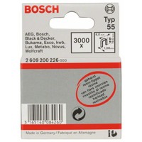 Produktbild von Bosch - Schmalrückenklammer Typ 55 geharzt 6x1,08x19mm 3.000er-Pack (2609200226