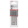 Produktbild von Bosch - Schrauberbit-Set Extra-Hart, 3-teilig, PZ1, PZ2, PZ3, 89 mm (2607001761