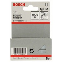 Produktbild von Bosch - Flachdrahtklammer Typ 51 10x1x14mm 1.000er-Pack (2609200203)