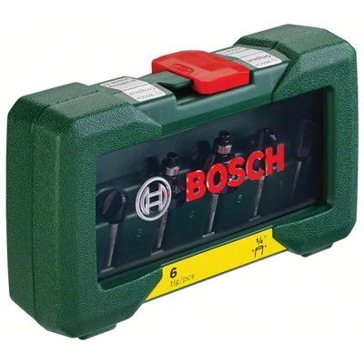 Produktbild von Bosch - Hartmetall-Fräser-Set xPromo, 6-teilig, Schaft-ø1/4"