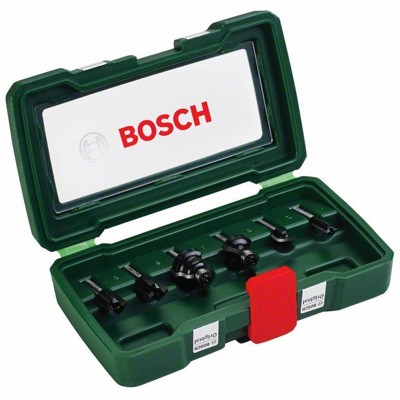 Produktbild von Bosch - Hartmetall-Fräser-Set xPromo, 6-teilig, Schaft-ø1/4"