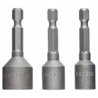 Produktbild von Bosch - Steckschlüssel-Bit-Pack 3-teilig 50mm SW8 / 10 / 13mm (2608551078)