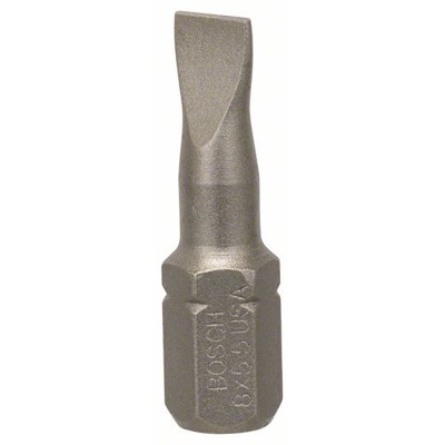 Produktbild von Bosch - Schrauberbit Extra-Hart, S 0,8 x 5,5, 25mm, 10er-Pack (2607001462)