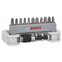 Produktbild von Bosch - Schrauberbit-Set Extra-Hart, 11-teilig, PH, PZ, T, S, 25mm, Bithalter