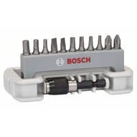 Produktbild von Bosch - Schrauberbit-Set Extra-Hart, 11-teilig, PH, PZ, T, S, HEX, 25mm, Bithal