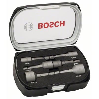 Produktbild von Bosch - Steckschlüssel-Bit-Set 6-teilig 50mm ø6 - 13mm (2608551079)