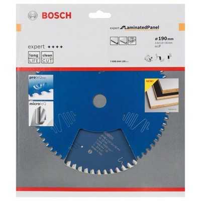 Produktbild von Bosch - HW Kreissägeblatt Expert for Laminated Panel ø190x30x2,6 60T (260864413