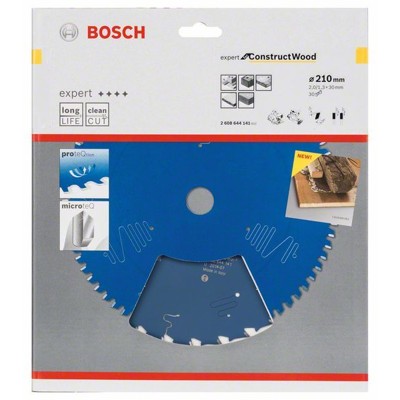 Produktbild von Bosch - HW Kreissägeblatt Expert for Construct Wood ø210x30x2,0 30T (2608644141