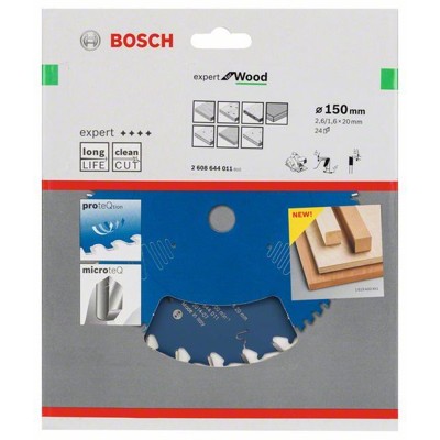 Produktbild von Bosch - HW Kreissägeblatt Expert for Wood ø150x20x2,6 24T (2608644011)