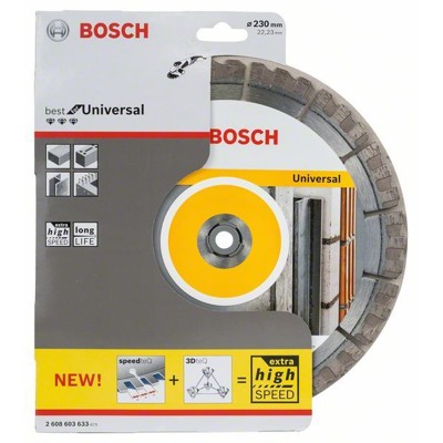 Produktbild von Bosch - Diamanttrennscheibe Best for Universal, 230 x 22,23 x 2,4 x 15mm