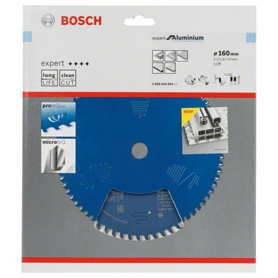 Produktbild von Bosch - HM-Sägeblatt Expert for Aluminium ø160x20mm 52Z TR-F (2608644094)