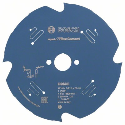 Produktbild von Bosch - HW Kreissägeblatt Expert for Fiber Cement ø140x20x1,8 4T (2608644120)