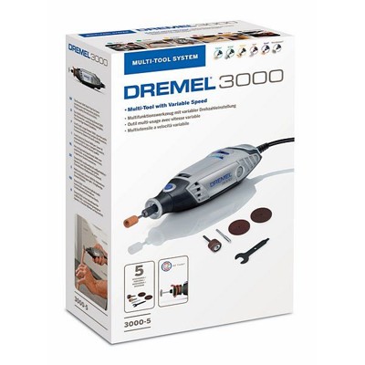 Produktbild von DREMEL® - 3000-5 Multifunktionswerkzeug (130 W) mit 5 Zubehöre (F0133000JU)