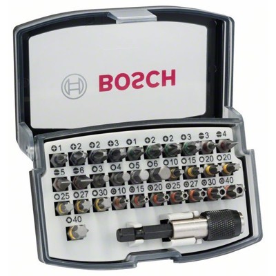 Produktbild von Bosch - 32-tlg. Schrauberbit-Set, PH, PZ, H, T. Für Bohrmaschinen/Schrauber (26