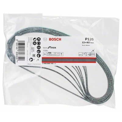 Produktbild von Bosch - Schleifband Y580, Best for Inox, 13 x 457mm, 120 (2608608Y49)