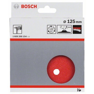 Produktbild von Bosch - Kletthaftteller 125mm, 8mm (1609200154)