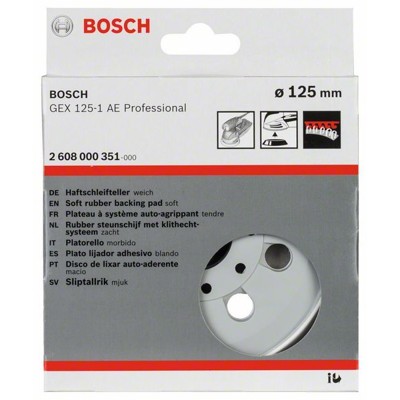 Produktbild von Bosch - Schleifteller extraweich, 125mm, für GEX 125-1 AE Professional (2608000