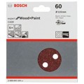 Produktbild von Bosch - Schleifblatt C430 für Exzenterschleifer 5er-Pack 8 Löcher ø115mm Körnun