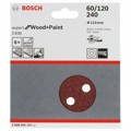 Produktbild von Bosch - Schleifblatt-Set C430 8 Löcher ø115mm Körnung 60 / 120 / 240 (260860510