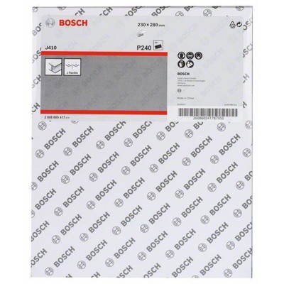 Produktbild von Bosch - Schleifblatt J410, Standard for Metal, 230 x 280mm, 240, ungelocht (260