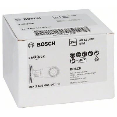 Produktbild von Bosch - BiM Tauchsägeblatt a 25 Stück AIZ 65 BB (2608661901)