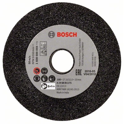 Produktbild von Bosch - Schleifscheibe für Geradschleifer, 100mm, 20mm, 24 (1608600059)