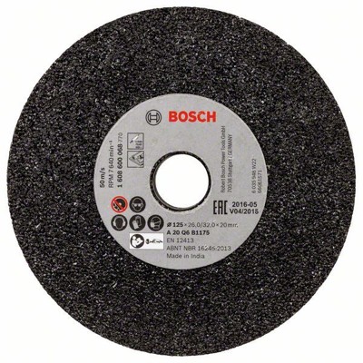 Produktbild von Bosch - Schleifscheibe für Geradschleifer, 125mm, 20mm, 20 (1608600068)