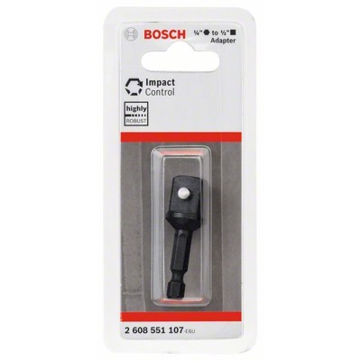 Produktbild von Bosch - Adapter zu Steckschlüsseleinsätze, 1/2", 50mm, Außensechskant (26085511