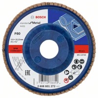 Produktbild von Bosch - Fächerschleifscheibe X431 Standard for Metal, gerade, 115mm, 80, Kunsts