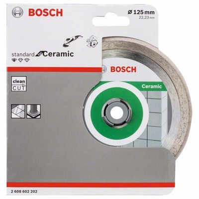 Produktbild von Bosch - Diamanttrennscheibe Standard for Ceramic, 125 x 22,23 x 1,6 x 7mm, 1er-