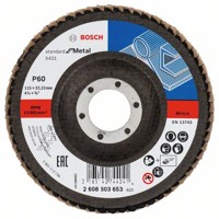 Produktbild von Bosch - Fächerschleifscheibe X431, Standard for Metal, gewinkelt, 115 x 22,23mm