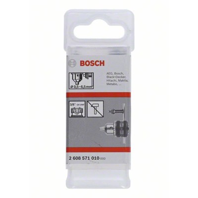 Produktbild von Bosch - Zahnkranzbohrfutter bis 10mm, 0,5 - 6,5mm, 3/8" - 24 (2608571010)