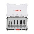 Produktbild von Bosch - Fräser-Set, 6-teiliges Nutfräser-Set, 8-mm-Schaft. Für Handfräsen (2607