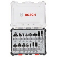 Produktbild von Bosch - 15-teiliges Fräser-Set, 8-mm-Schaft. Für Handfräsen (2607017472)