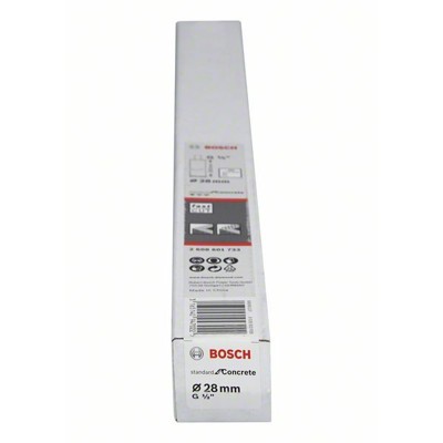 Produktbild von Bosch - Diamantbohrkrone Standard for Concrete G 1/2" ø28 x 300mm, 3 Segmente 1