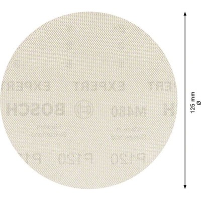 Produktbild von Bosch - EXPERT M480 Schleifnetz für Exzenterschleifer, 125 mm, K 120, 5 Stück