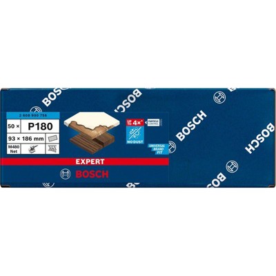 Produktbild von Bosch - EXPERT M480 Schleifnetz für Schwingschleifer, 93 x 186 mm, G 180, 50-te