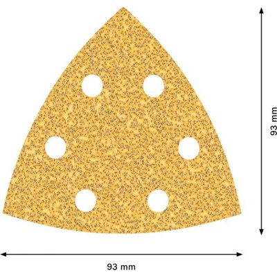 Produktbild von Bosch - EXPERT C470 Schleifpapier für Deltaschleifer, 93 mm, K 40, 5 Stück (260