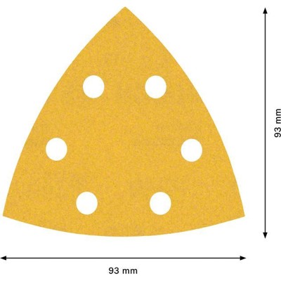 Produktbild von Bosch - EXPERT C470 Schleifpapier-Set für Deltaschleifer, 93 mm, K 60/120/240, 