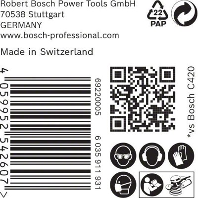 Produktbild von Bosch - EXPERT C470 Schleifp. mit 6 Löchern für Exzenterschl., 150 mm, K 180, 5