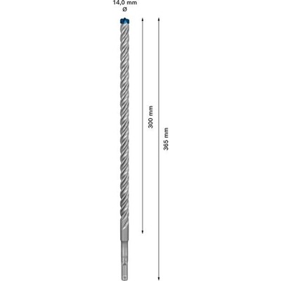 Produktbild von Bosch - EXPERT SDS plus-7X Hammerbohrer, 14 x 300 x 365 mm. Für Bohrhämmer (260