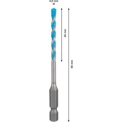 Produktbild von Bosch - EXPERT HEX-9 MultiConstruction Bohrer, 4 x 45 x 90 mm (2608900570)