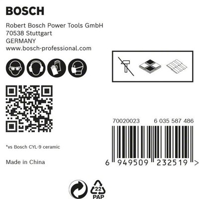 Produktbild von Bosch - EXPERT HEX-9 HardCeramic Dachziegel-Bohrer-Set, 6mm, 5-teilig (26089005