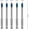 Produktbild von Bosch - EXPERT HEX-9 HardCeramic Dachziegel-Bohrer-Set, 6mm, 5-teilig (26089005