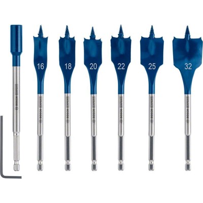 Produktbild von Bosch - EXPERT SelfCut Speed Flachfräsbohrer-Set, 16/18/20/22/25/32 mm, 7-tlg.