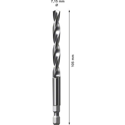 Produktbild von Bosch - HSS-G Zentrierbohrer Ø7,15 x 105mm (2608900528)