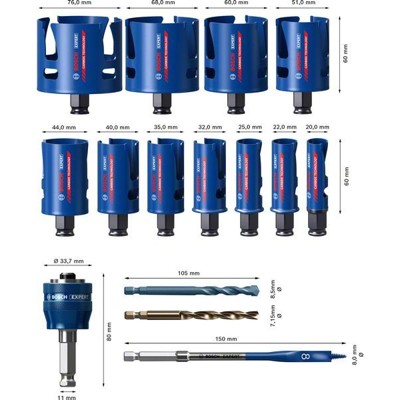 Produktbild von Bosch - Lochsäge Speed MultiConst Universall 15-teilig EXPERT (2608900489)